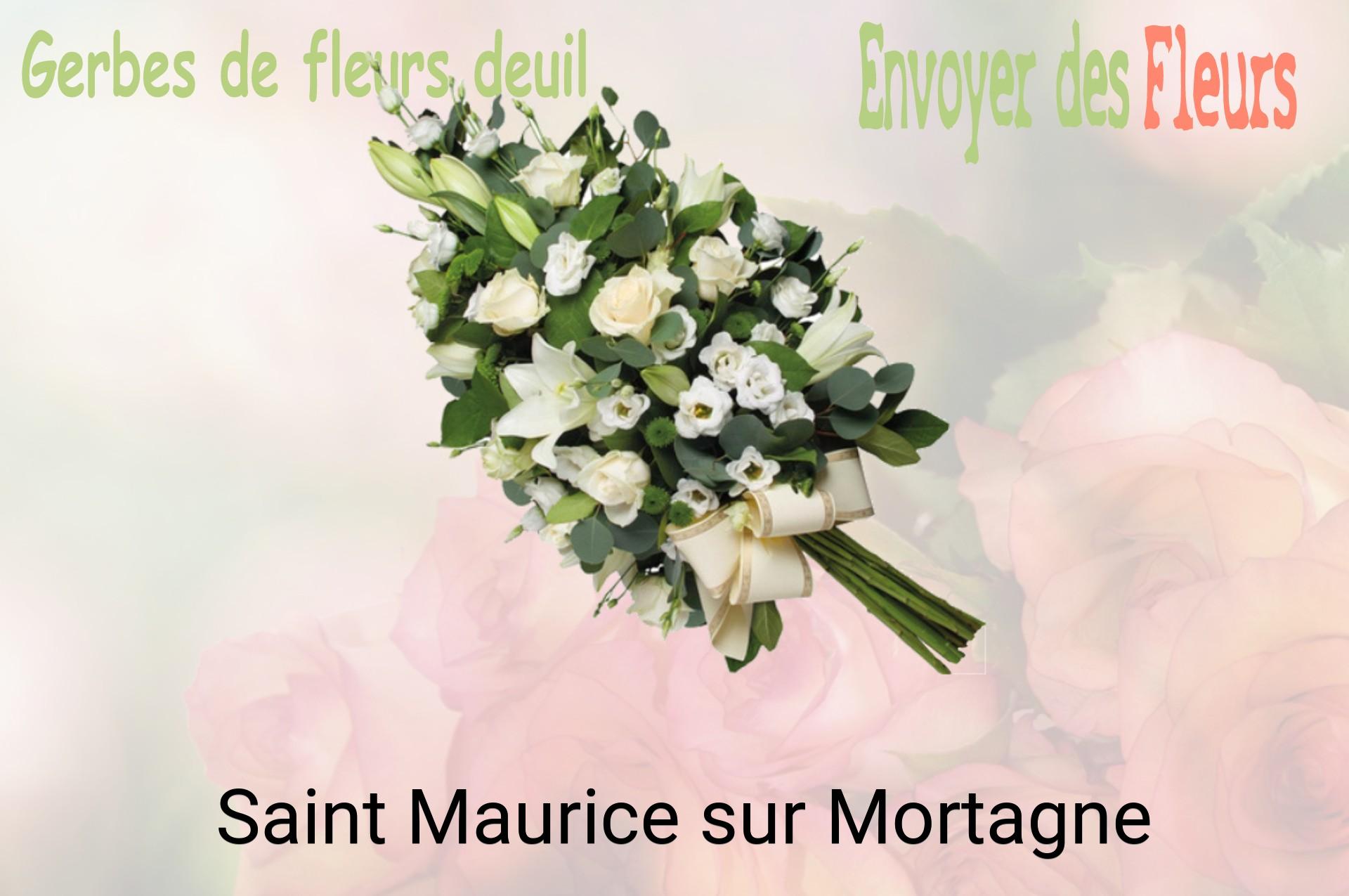 Gerbe de fleurs de deuil livrée à Saint-Maurice-sur-Mortagne